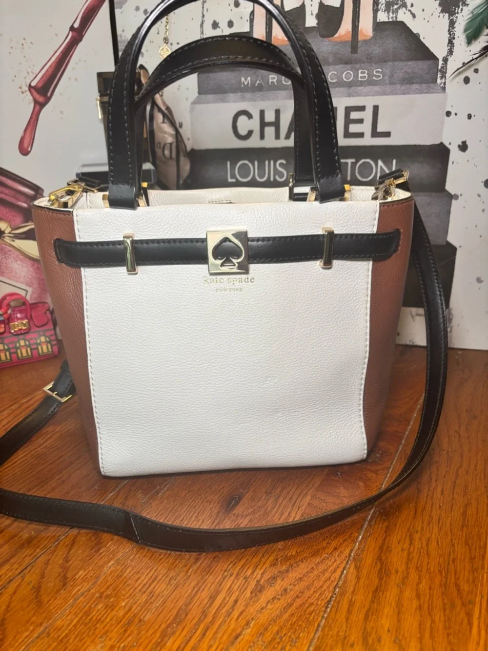 Kate Spade New York Toujours Medium Colorblock Leather Satchel Crossbody